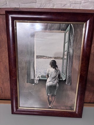 Reproducción Dalí Mujer en la Ventana