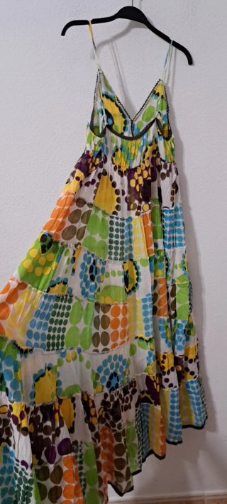 Vestido largo estampado