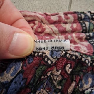 Falda hippie mujer vintage años 80 multicolor