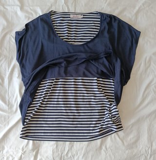 Camiseta tipo marinero doble capa de Md'M