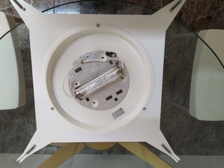 Lámpara plafón vidrio mateado