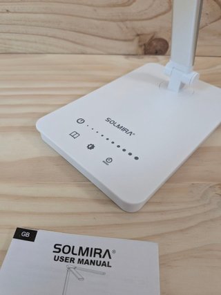 Lámpara escritorio SOLMIRA doble LED con USB