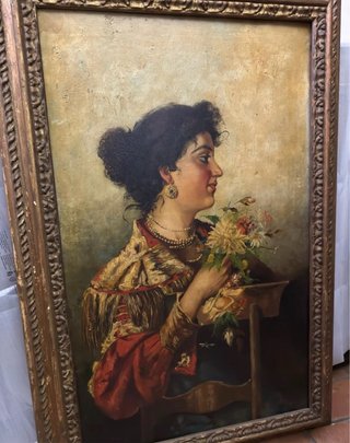 Quadro Ritratto Donna Fine '800