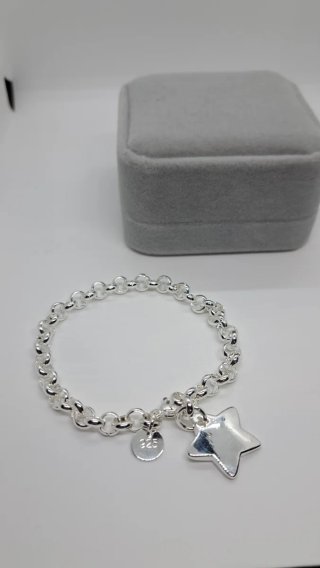 Pulsera Plata de Ley 925 Estrella
