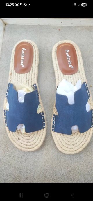 Sandalias Andarina Azul Marino Talla 38