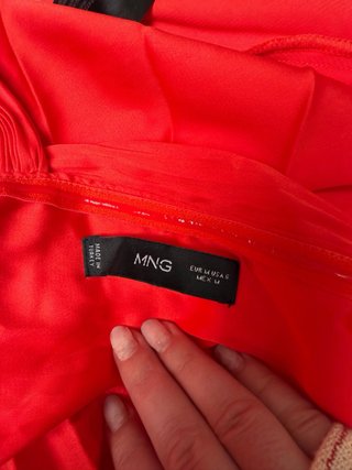 Vestido largo de fiesta Mango Rojo Talla M