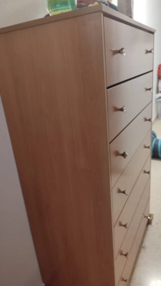 Cómoda Sinfonier 7 Cajones Madera