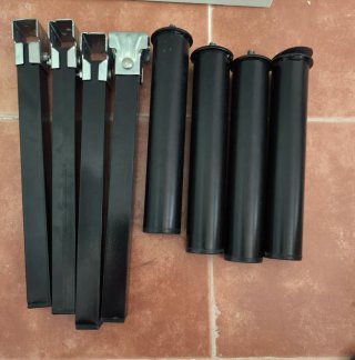 Lote Patas Cama Negras