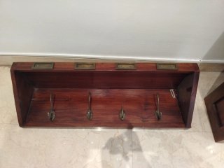 Conjunto muebles baño, pica de mármol y grifo alto