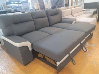 Sofá cama gris nuevo