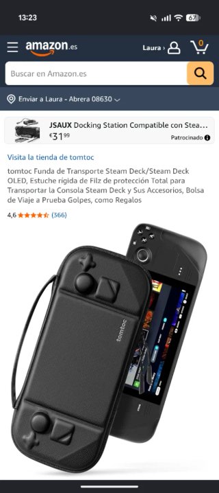 Custodia tomtoc per Steam Deck (sottile e leggera)