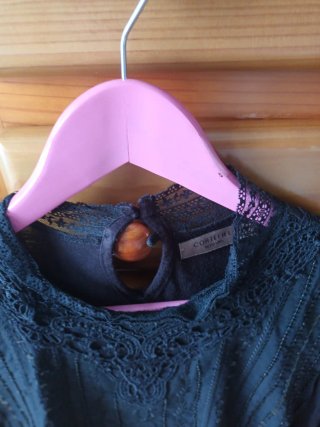 Camisa negra Cortefiel talla M