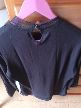 Camisa negra Cortefiel talla M