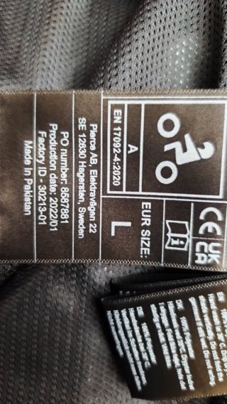 Chaqueta de moto negra