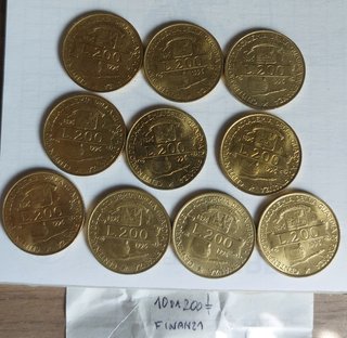 Lotto 2 Monete Lire 100 e 200 Carabinieri