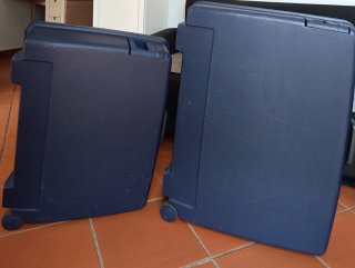 Set di 2 valigie rigide vintage Delsey