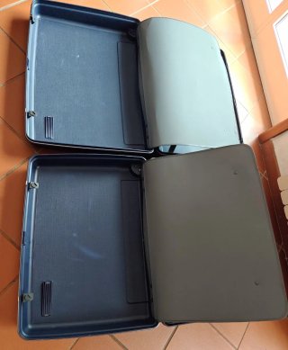 Set di 2 valigie rigide vintage Delsey