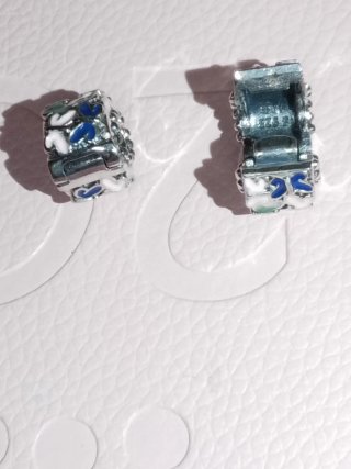 Lote 2 Clips Pandora Mariposas Ticket