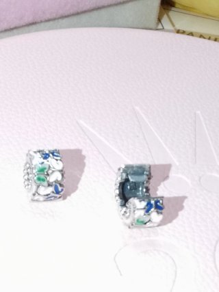 Lote 2 Clips Pandora Mariposas Ticket