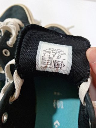 Tenis Converse niño negro/blanco