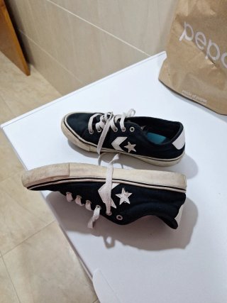 Tenis Converse niño negro/blanco