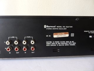 EQUALIZADOR GRAFICO ESTEREO-SHERWOOD · EQ 470R