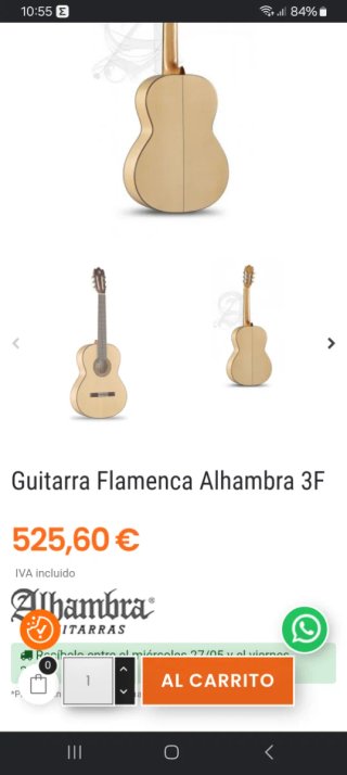 Guitarra Alhambra Mod. 3 F
