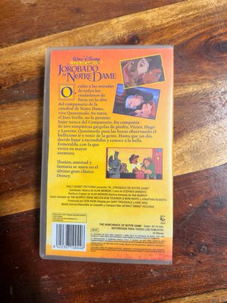 Lote 3 Películas Disney VHS (Español)