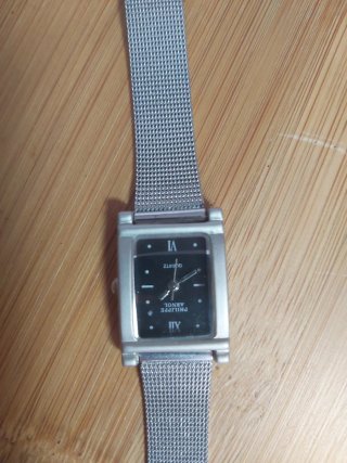 Reloj Philippe Arnol Cuarzo Plata Negro