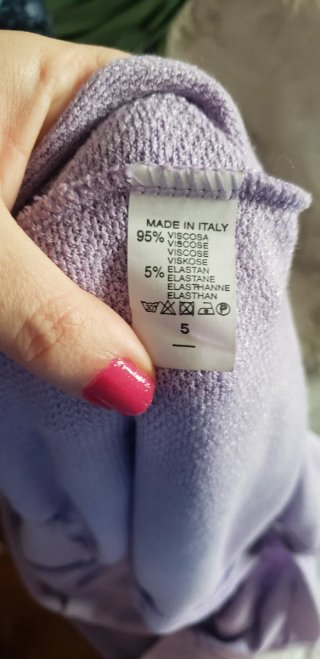 Vestido violeta y blanco talla XL