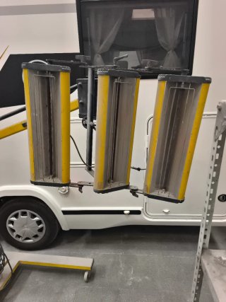 Secador infrarrojo pintura coche