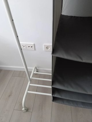 Perchero + organizador ikea