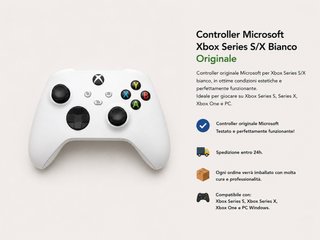 Controller Xbox Series S/X Bianco Originale