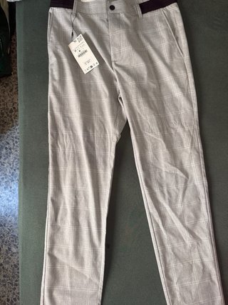 Pantalón Zara Nuevo The Driver Pant Talla M Gris