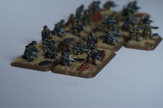 Panzersturm Platoon flames of war GE848 painted