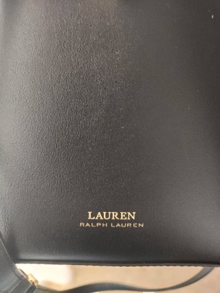 Bolso Lauren Ralph Lauren Negro Piel Mediano