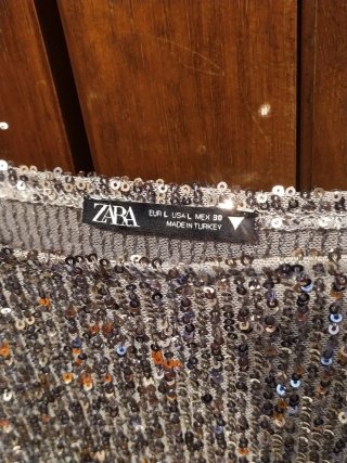 Vestito con spallini argento