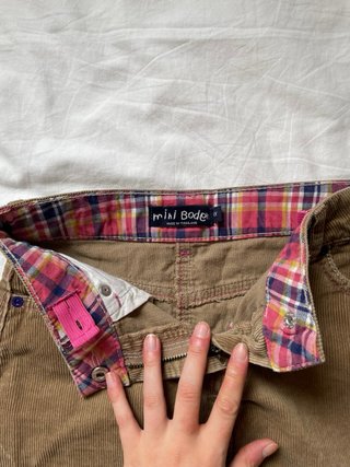 Falda de pana marrón talla 9-10