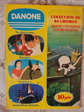Álbum Cromos DANONE Marco 1976 Serie TV.