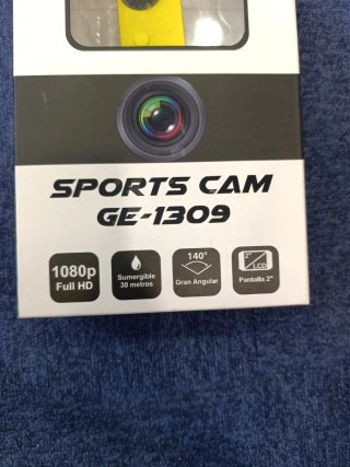 Cámara Deportiva GIMR GE-1309 Full HD Amarilla