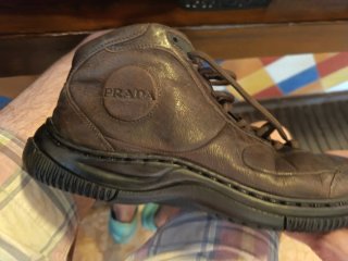 Botines Prada Marrones