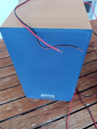 Altavoces Thomson Azul y Marrón
