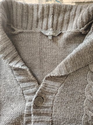 Cardigan uomo SELECT grigio taglia M