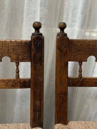 Sillas Aragonesas de Madera y Yute