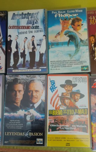 Lote de 12 películas de vídeo VHS