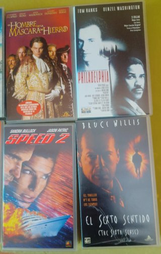 Lote de 12 películas de vídeo VHS