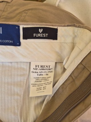 Pantalón Furest Chino T44 hombre