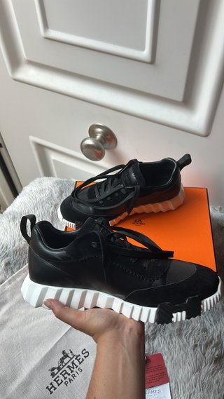 Hermès Bouncing Zapatillas Negras Talla 41
