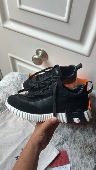 Hermès Bouncing Zapatillas Negras Talla 41