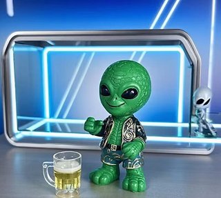 FIGURA ALIENÍGENA CERVECERO